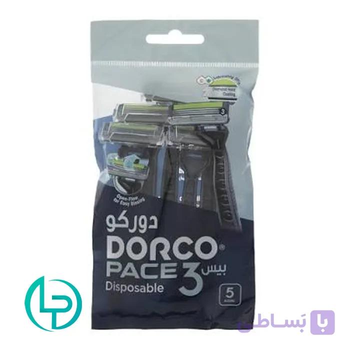 ژیلت صابونی سه لبه دورکو بسته 5 عددی