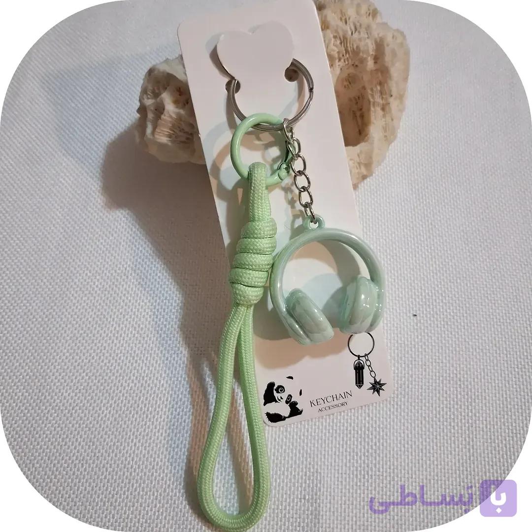 جاسوئیچی و آویز کیف طرح هدفون رنگبندی