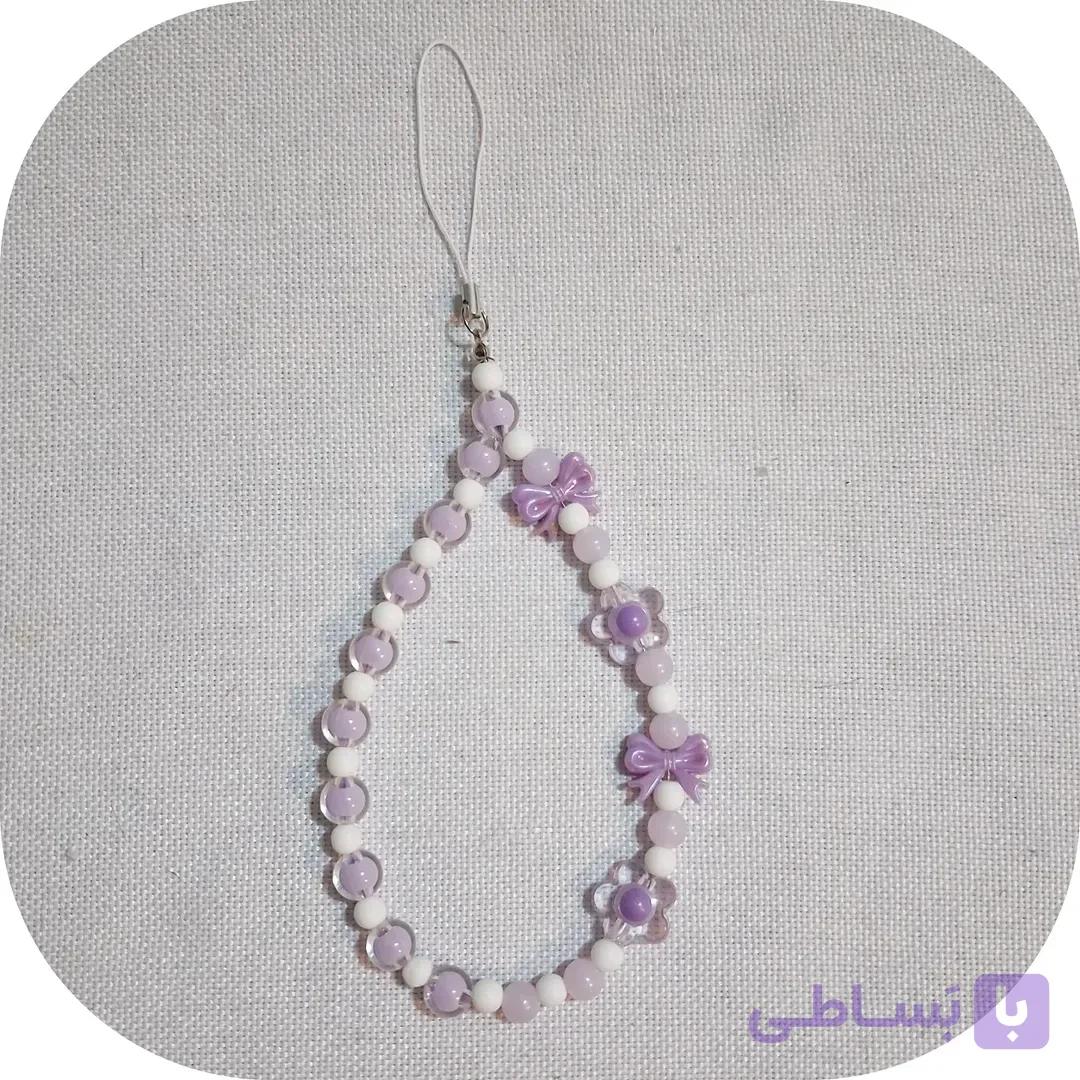 آویز موبایل مهره رنگی (فون چارم)