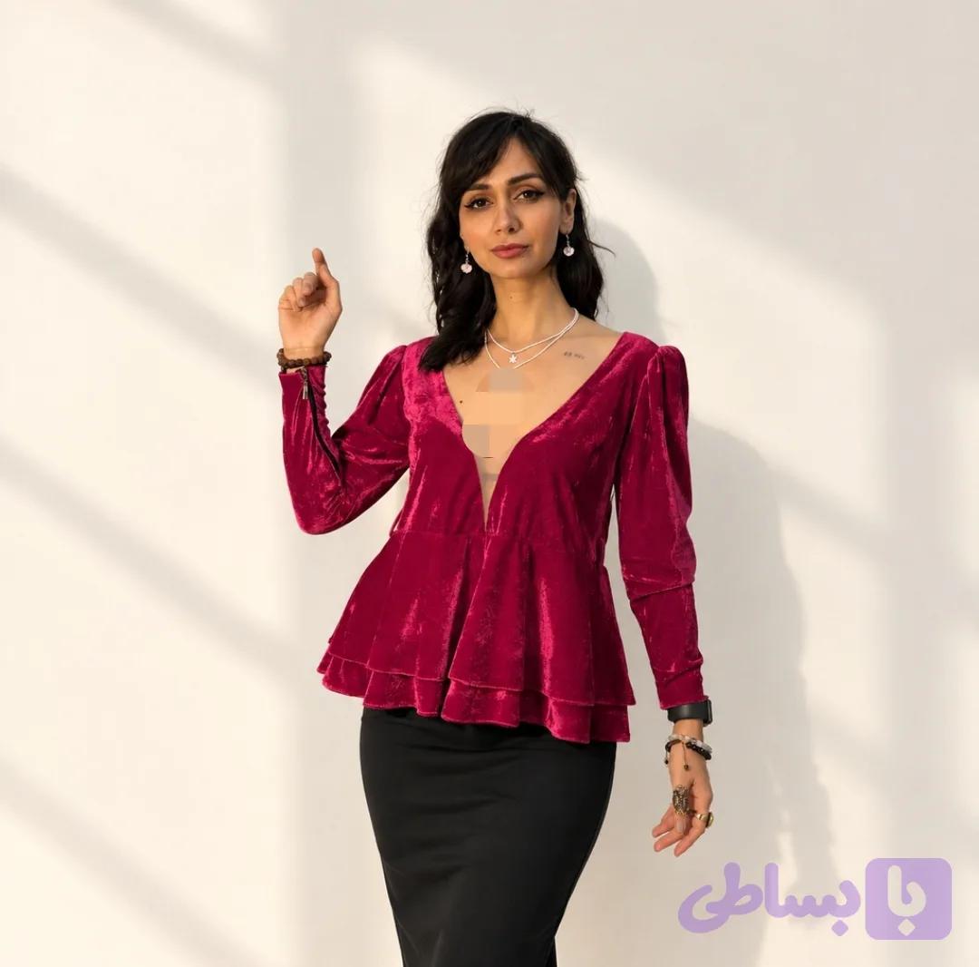 شومیز مخمل عروسکی