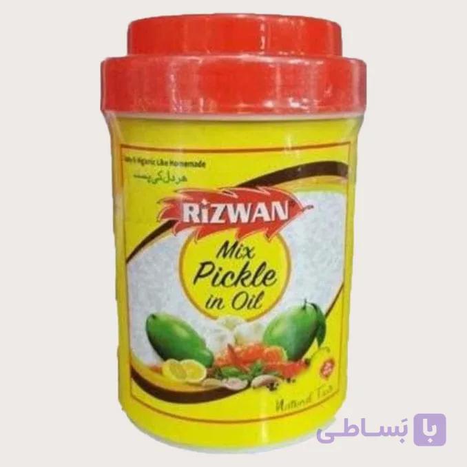 ترشی انبه مخلوط روغنی رضوان یک کیلوگرمی