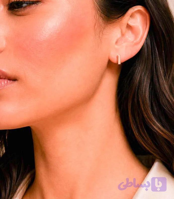 گوشواره ژوپینگ طرح مربع