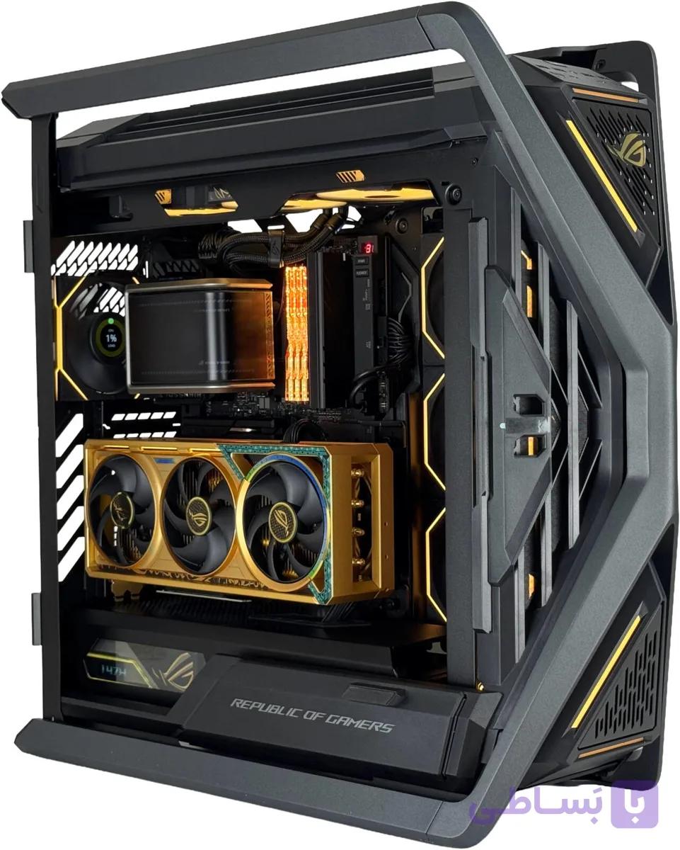 Hyperion Gaming PC – Intel Core Ultra 9 285K (24C/24T), NVIDIA RTX 5090 32GB, 64GB DDR5 RAM 5600MHz, 2TB SSD Gen 5, 1200W Titanium PSU, 360mm Liquid Cooler Display, Wi-Fi + BT, Win11 Pro — تصویر 1