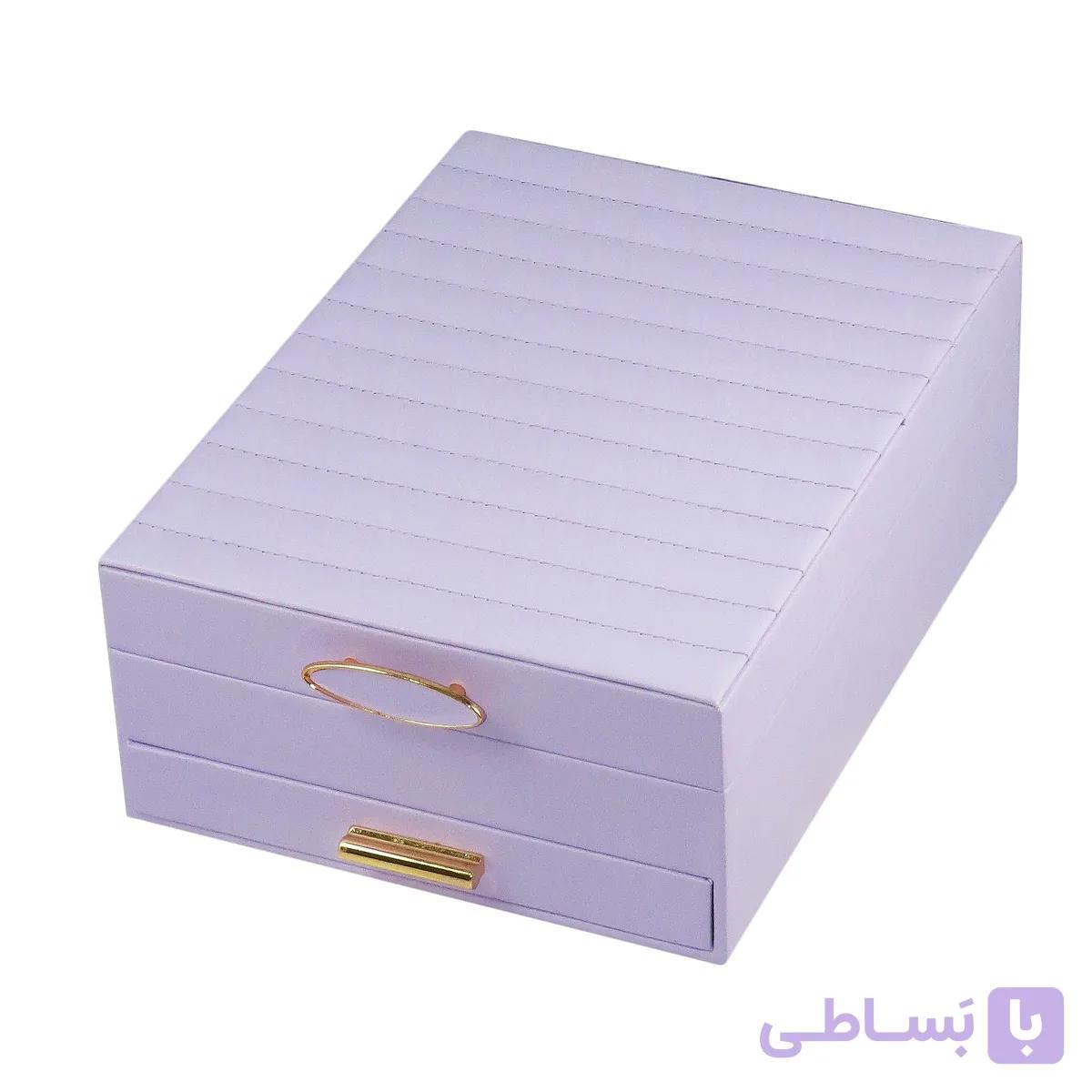 جعبه جواهرات مدل کشودار لوکس کد G_Lnd_77 — تصویر 1