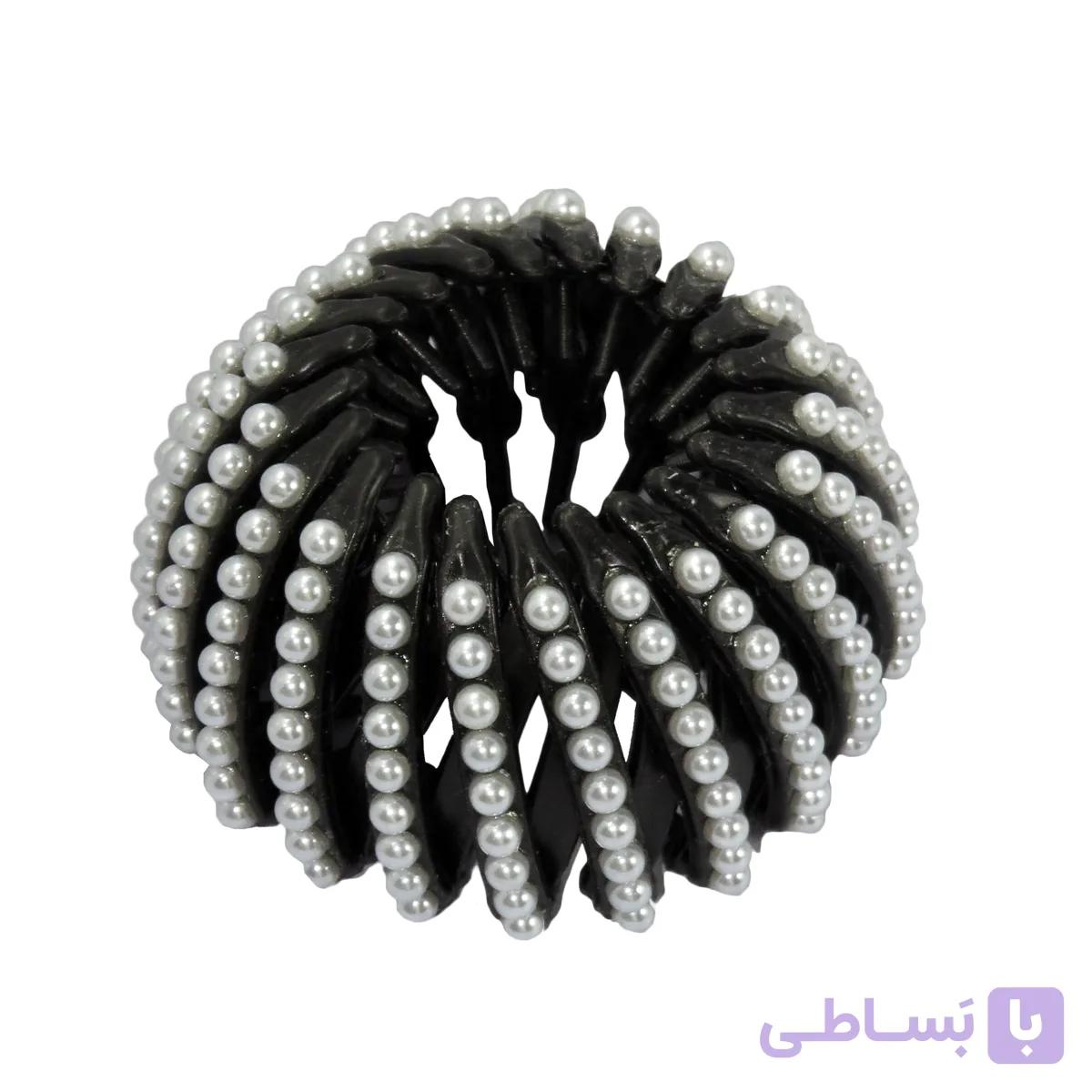 گیره مو زنانه مدل چنگکی مرواریدی کد 3179 — تصویر 1