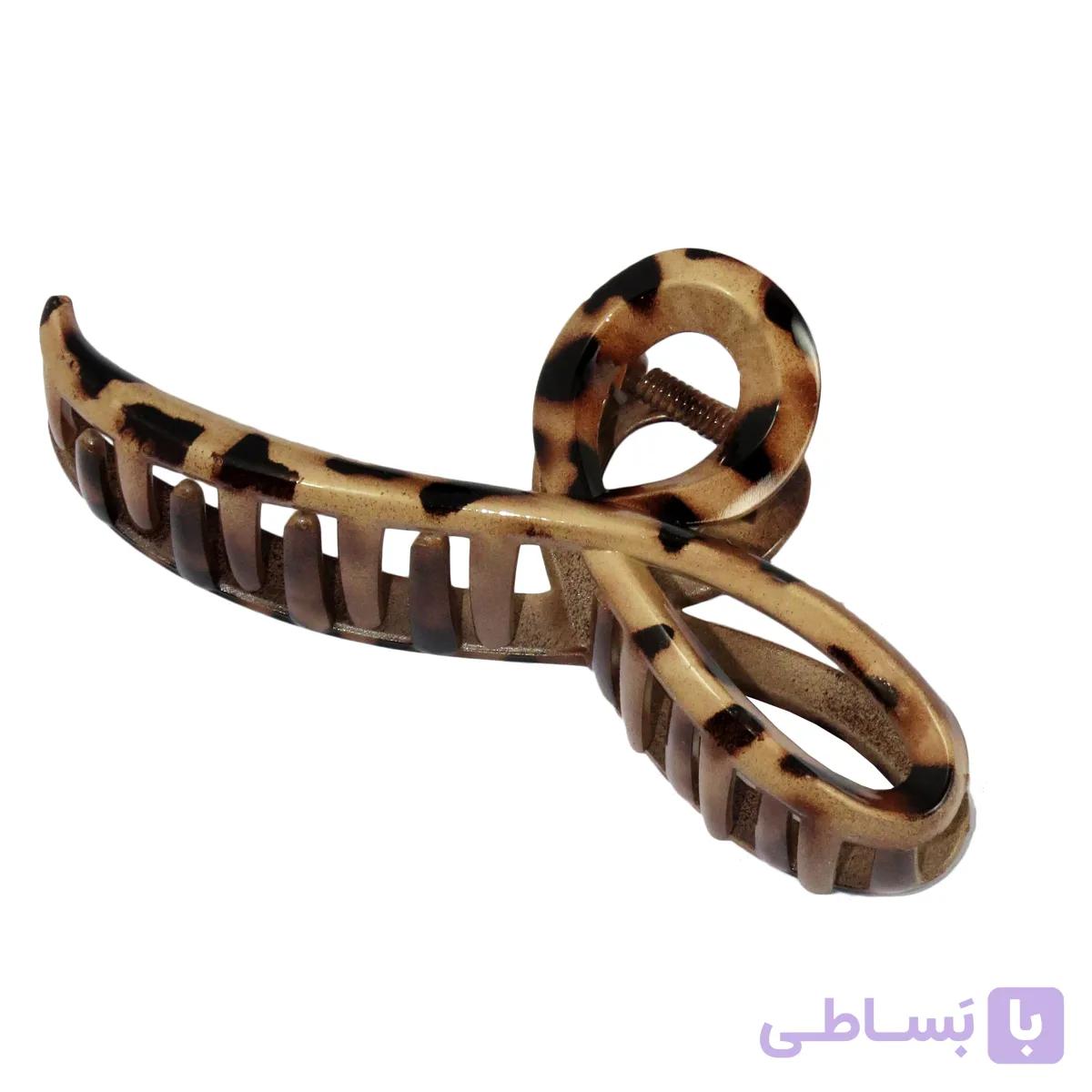 کلیپس مو زنانه مدل پاپیون پلنگی کد 1583 — تصویر 1