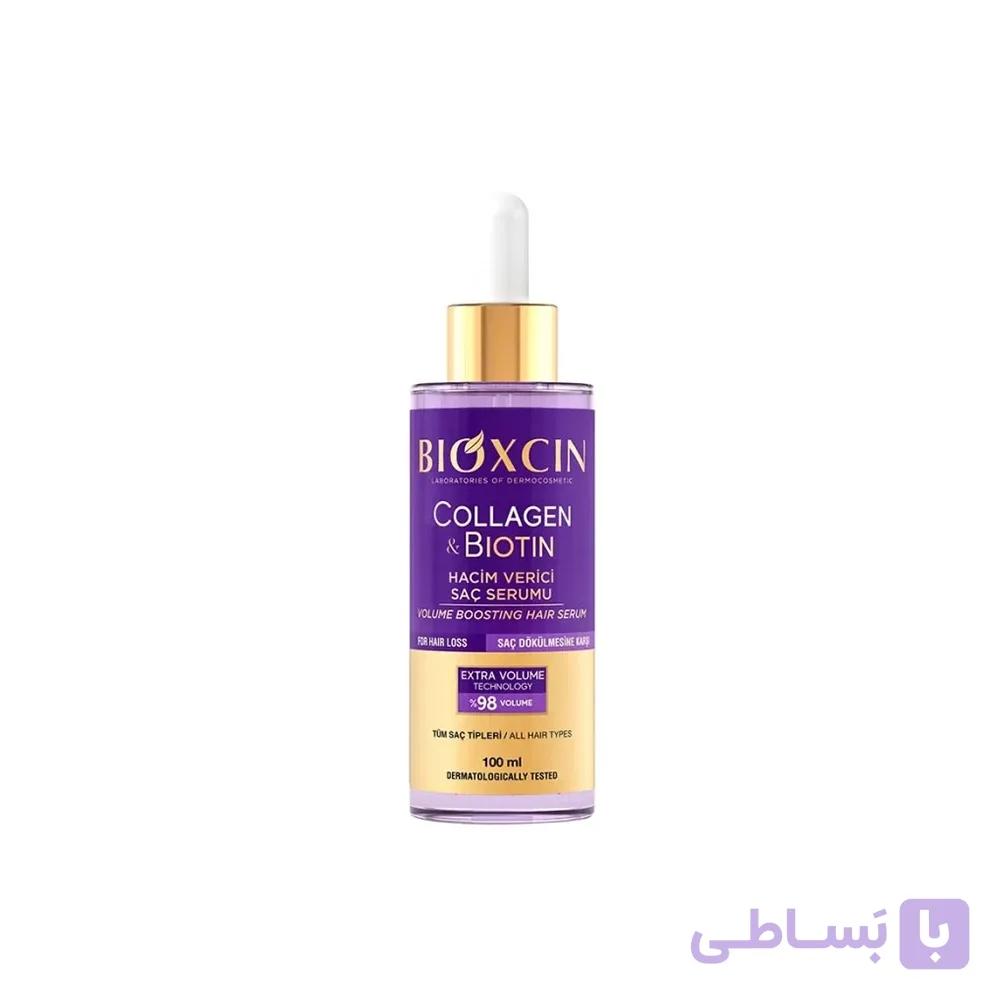سرم تقویتی مو بیوکسین Collagen & Biotin-افزایش ضخامت و حجم مو حجم 100 میل