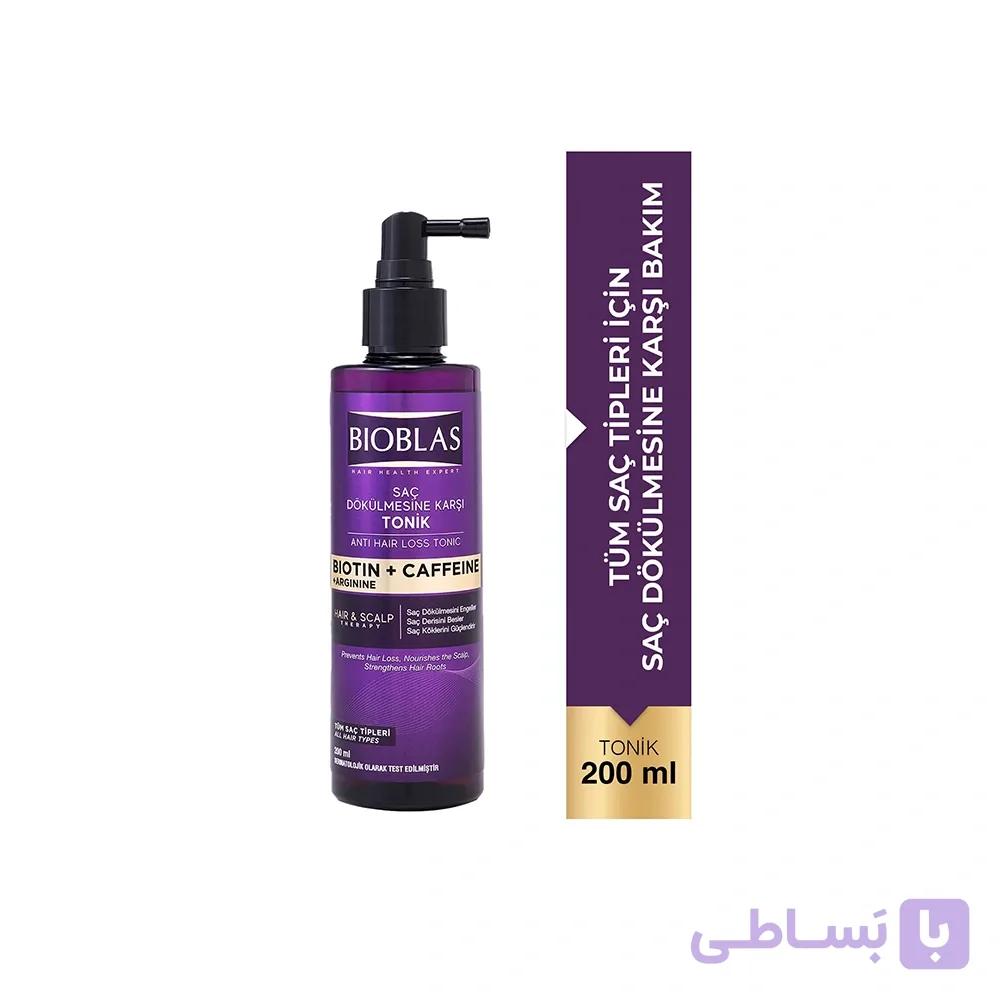تونیک ضد ریزش مو بیوبلاس حاوی بیوتین و کافئین حجم 200 میل