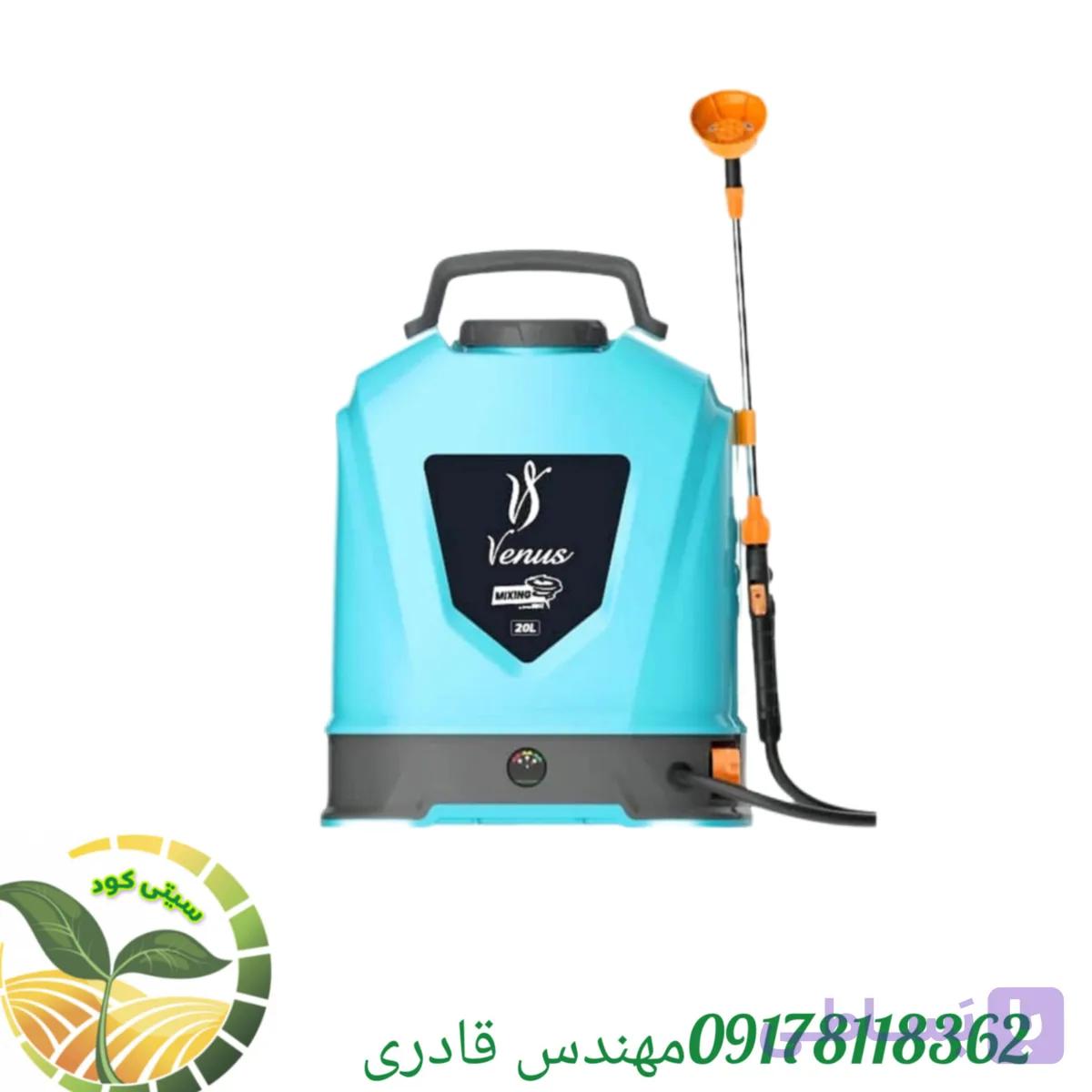 سمپاش شارژی دو پمپ همزن دار حرفه‌ای ونوس_۲۰لیتری