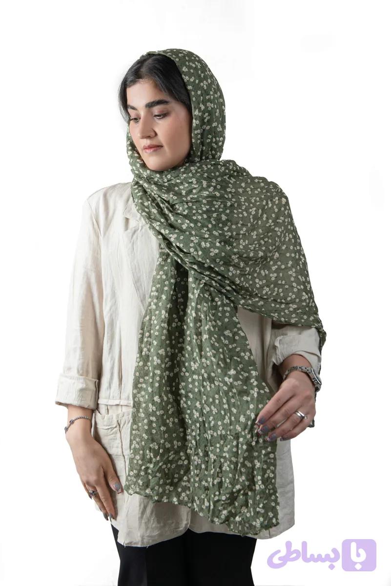شال نخی گل ریز