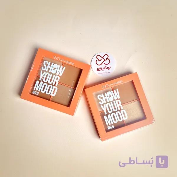 پالت رژگونه 4 رنگی پاستل مدل SHOW YOUR MOOD