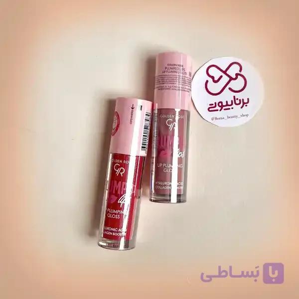 لیپ گلاس حجم دهنده گلدن رز | GOLDEN ROSE PLUMPED LIPS | PLUMPING GLOSS