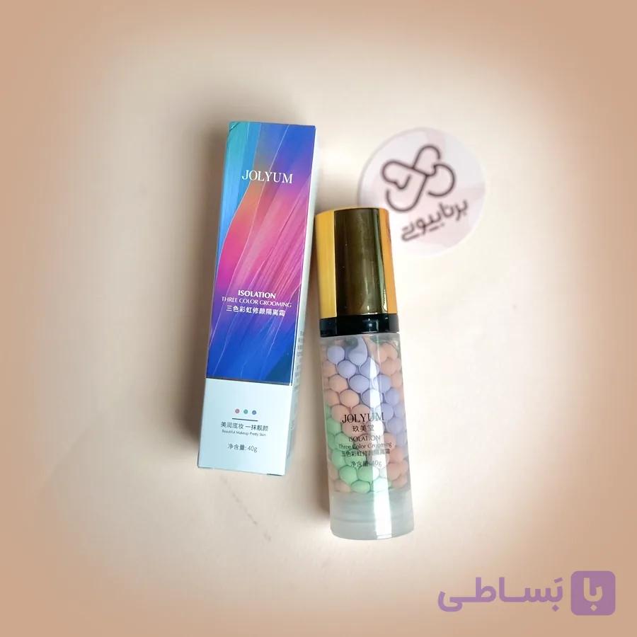 پرایمر جولیوم مدل ISOLATION رنگین کمانی 40 میل | پرایمر رنگی JOLYUM برای اصلاح تناژ پوست | قیمت و خرید — تصویر 1