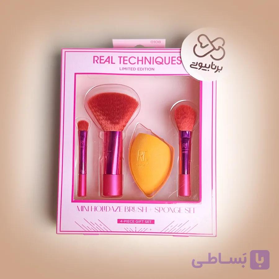 ست براش و اسفنج مینی ریل تکنیک | REAL TECHNIQUES MINI HOLIDAZE BRUSH + SPONGE SET