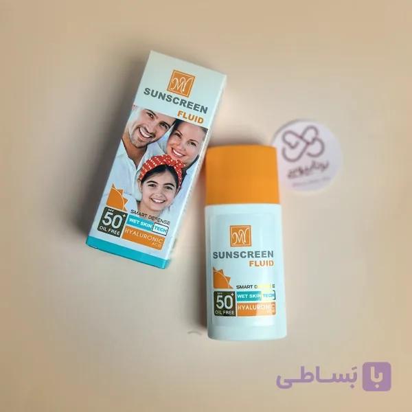 ضد آفتاب فلوئید مای مدل Smart Defense SPF 50 | بی‌رنگ Hyaluronic Acid و رنگی Tinted | مناسب انواع پوست | 50 میلی لیتر