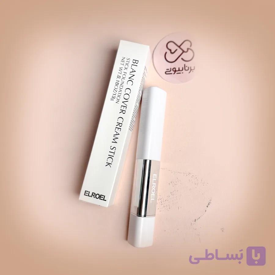 کرم پودر استیکی ال رو ئل مدل blank cover مناسب برای انواع پوست حجم 13 گرم