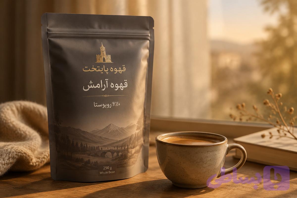 میکس قهوه آرامش پایتخت |۶۰ درصد روبوستا ۴۰ درصد عربیکا |طعم قوی،کرمای زیاد