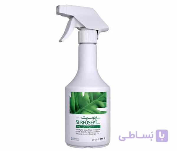 محلول ضدعفونی کننده سطوح سارفوسپت کوئیک پلاس 500 میلی لیتری