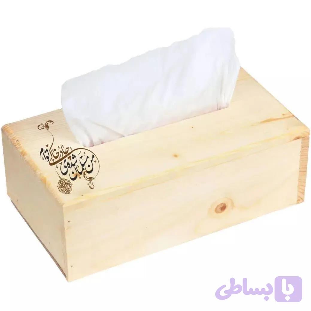 جا دستمال کاغذی چوبی (کد GE53K)