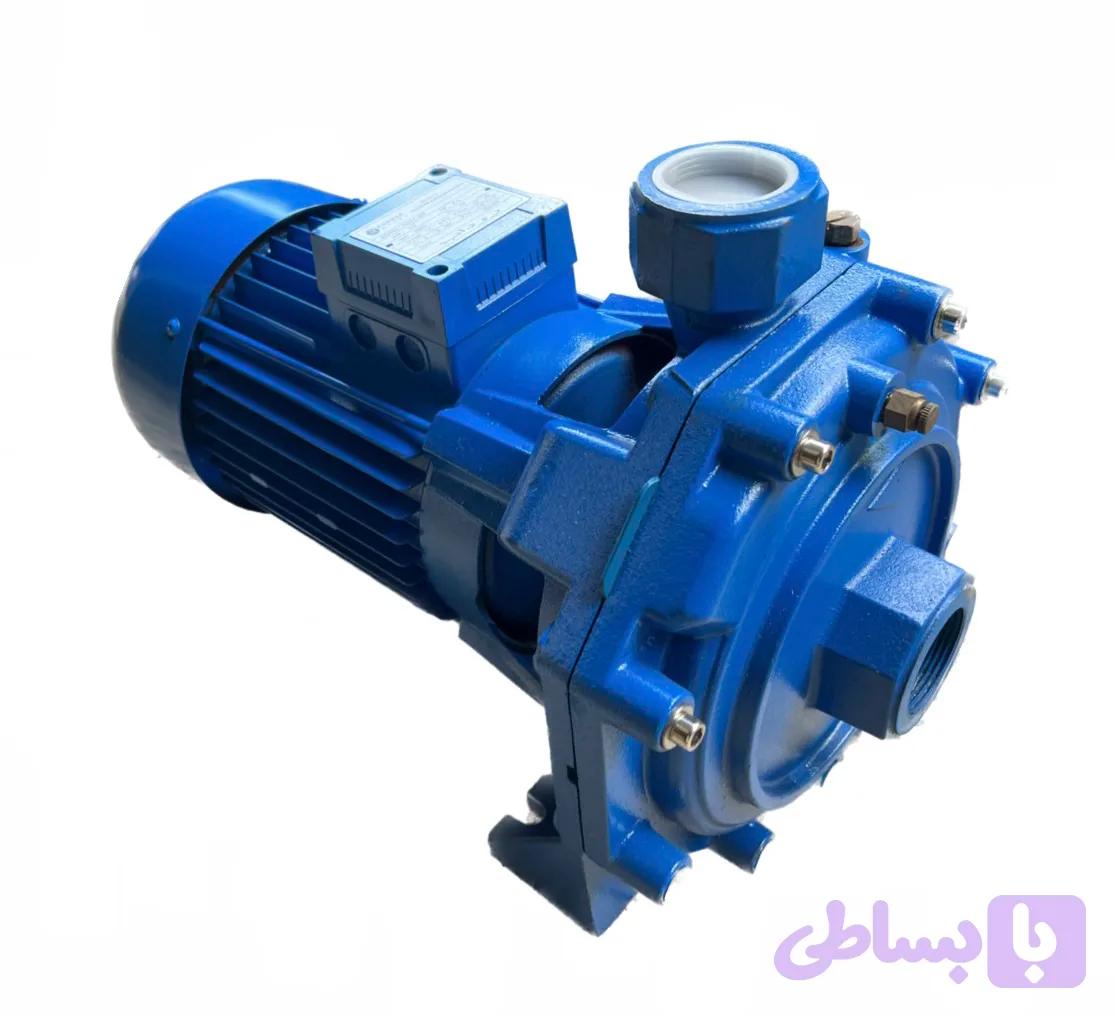 الکتروپمپ ۴ اسب دوپروانه پروانه استیل روداب سه فاز RDA4.00T ساخت ایران — تصویر 1