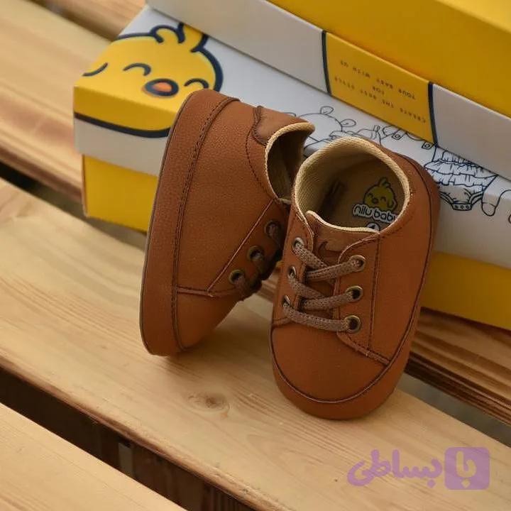 پاپوش قهوه ای ساده