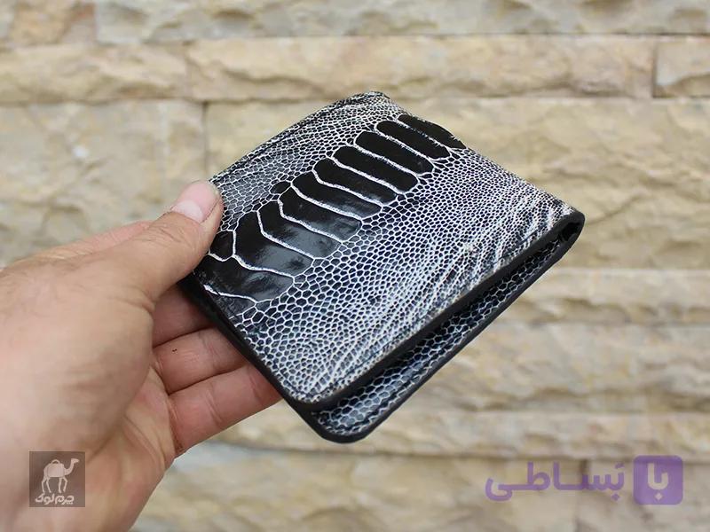 کیف پول ساق شتر مرغ — تصویر 1