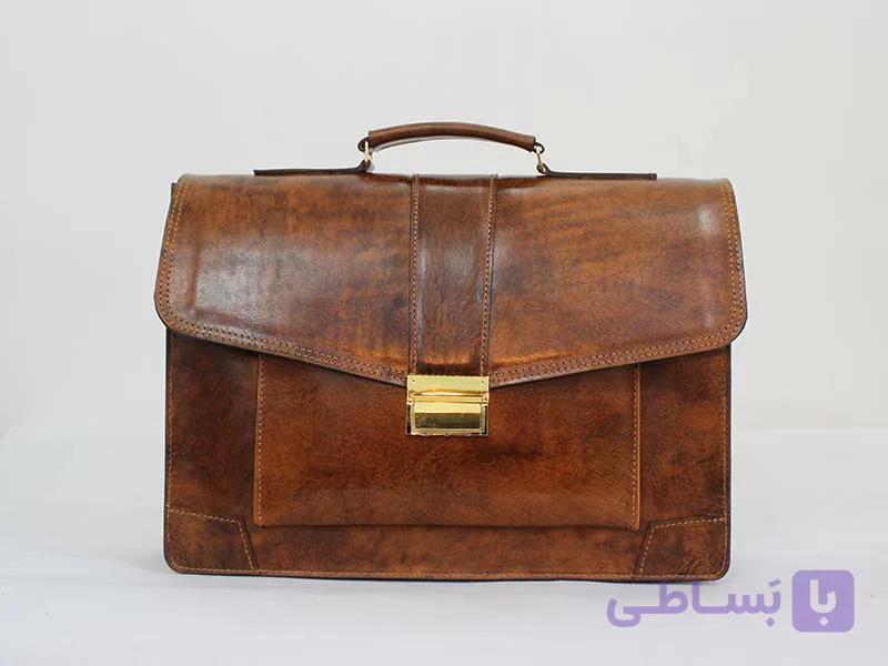 کیف دیپلمات قهوه ایی آریو — تصویر 1