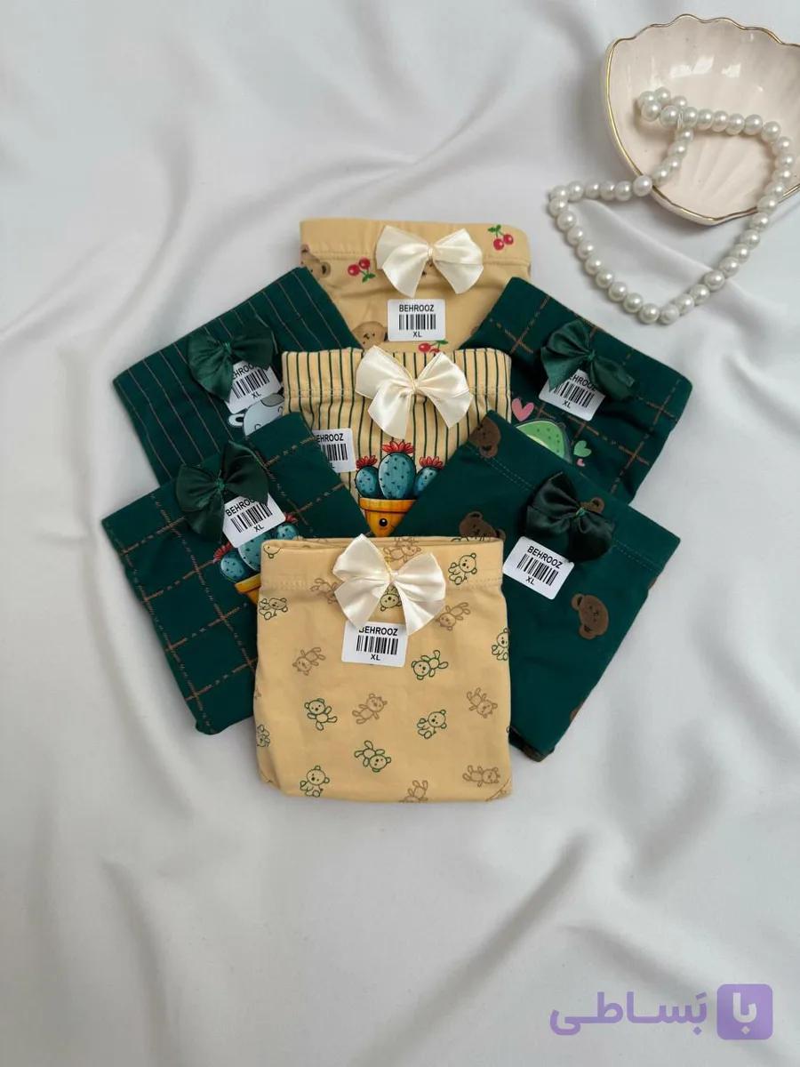 پک دو عددی شورت نخی عروسکی زنانه کش لیفه ای سایز 2XL