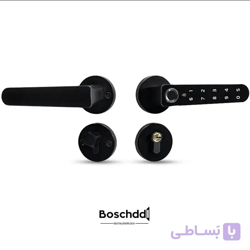 دستگیره دیجیتال هوم لاک B110 | اثر انگشت، رمز و Tuya Smart — تصویر 1