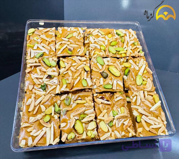 سوهان عسلی ماه 500 گرمی