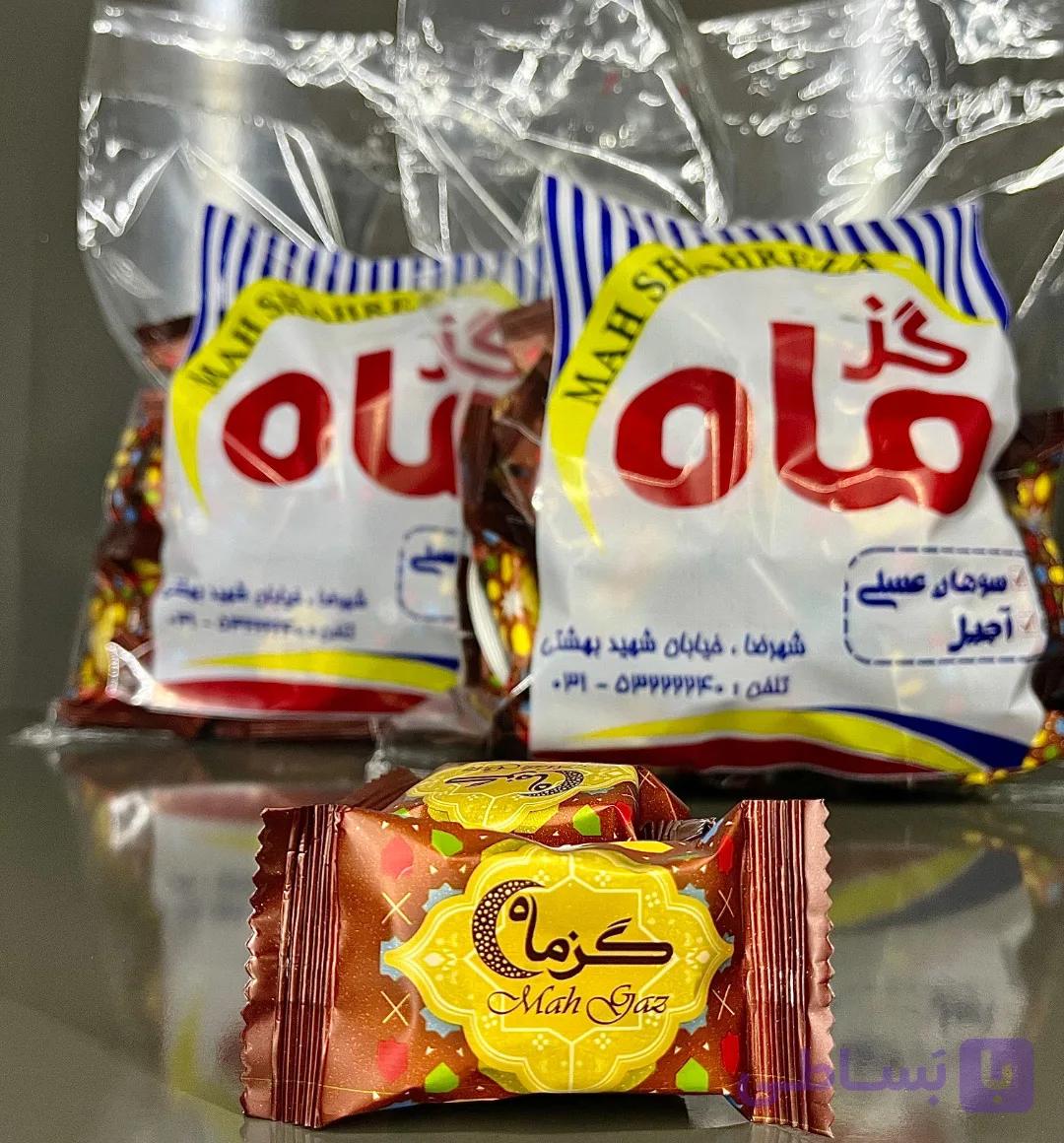 گز مخلوط پسته و بادام 44% با انگبینهای گیاهی – فله ای 500gr — تصویر 1