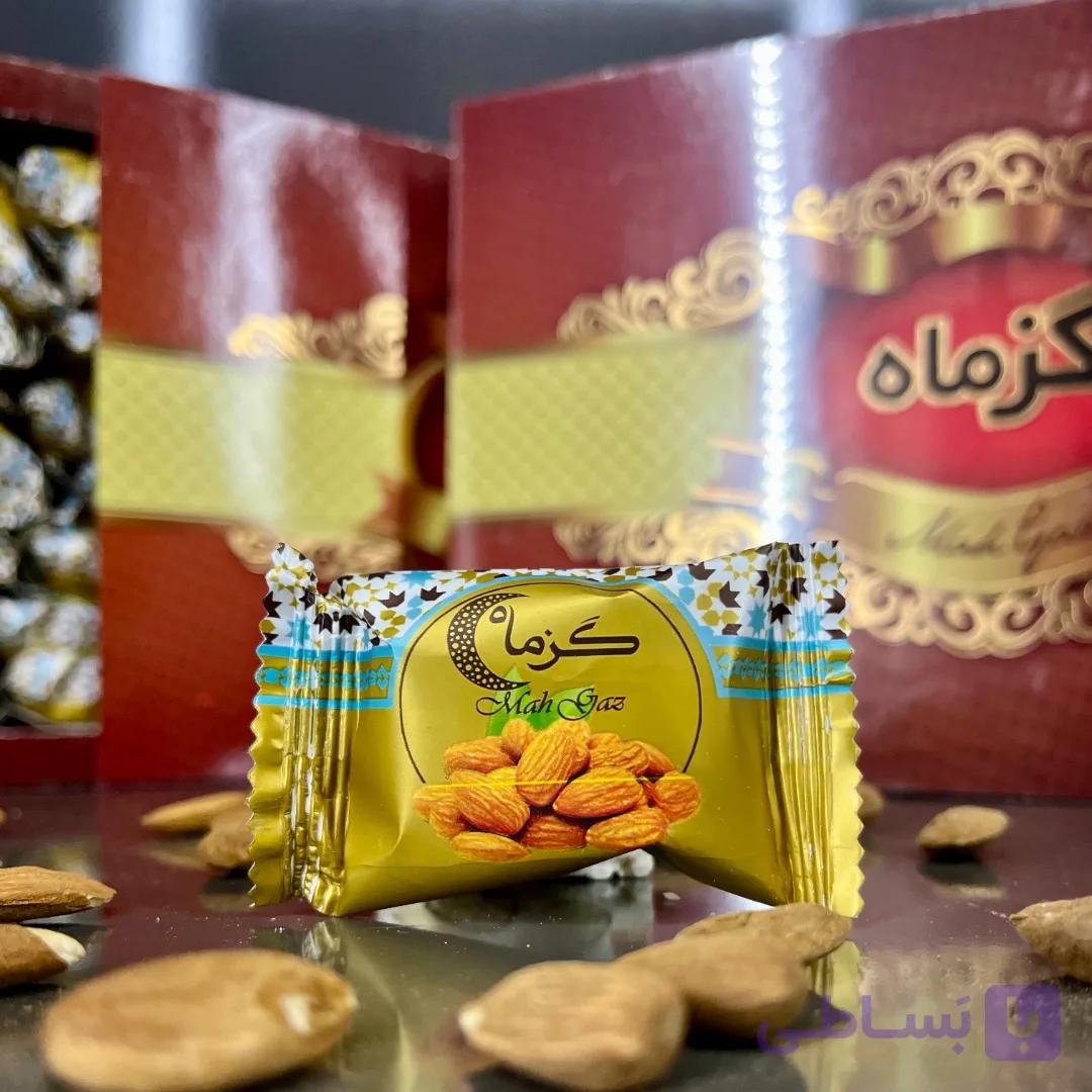 گز لقمه ای بادامی ماه(۴۴ درصد) 250گرم خالص — تصویر 1