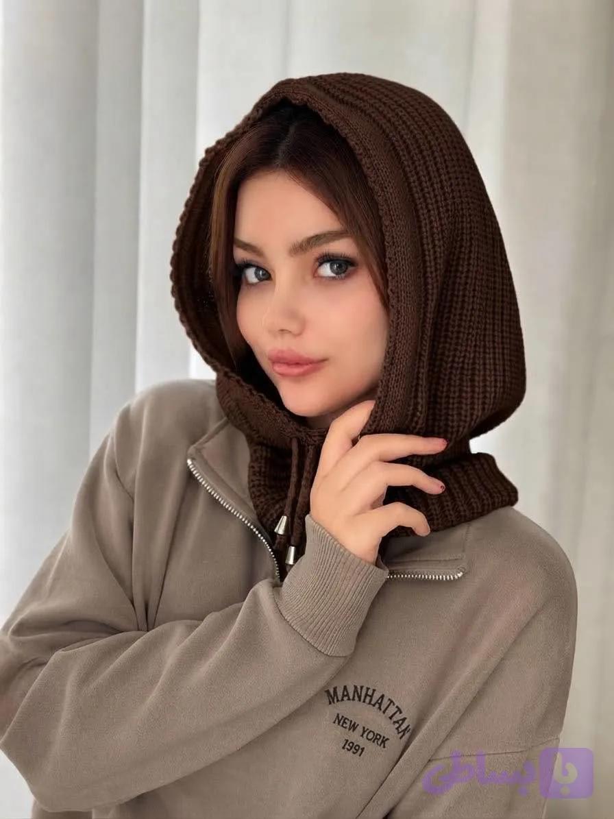 کلاه هودی بافت زنانه