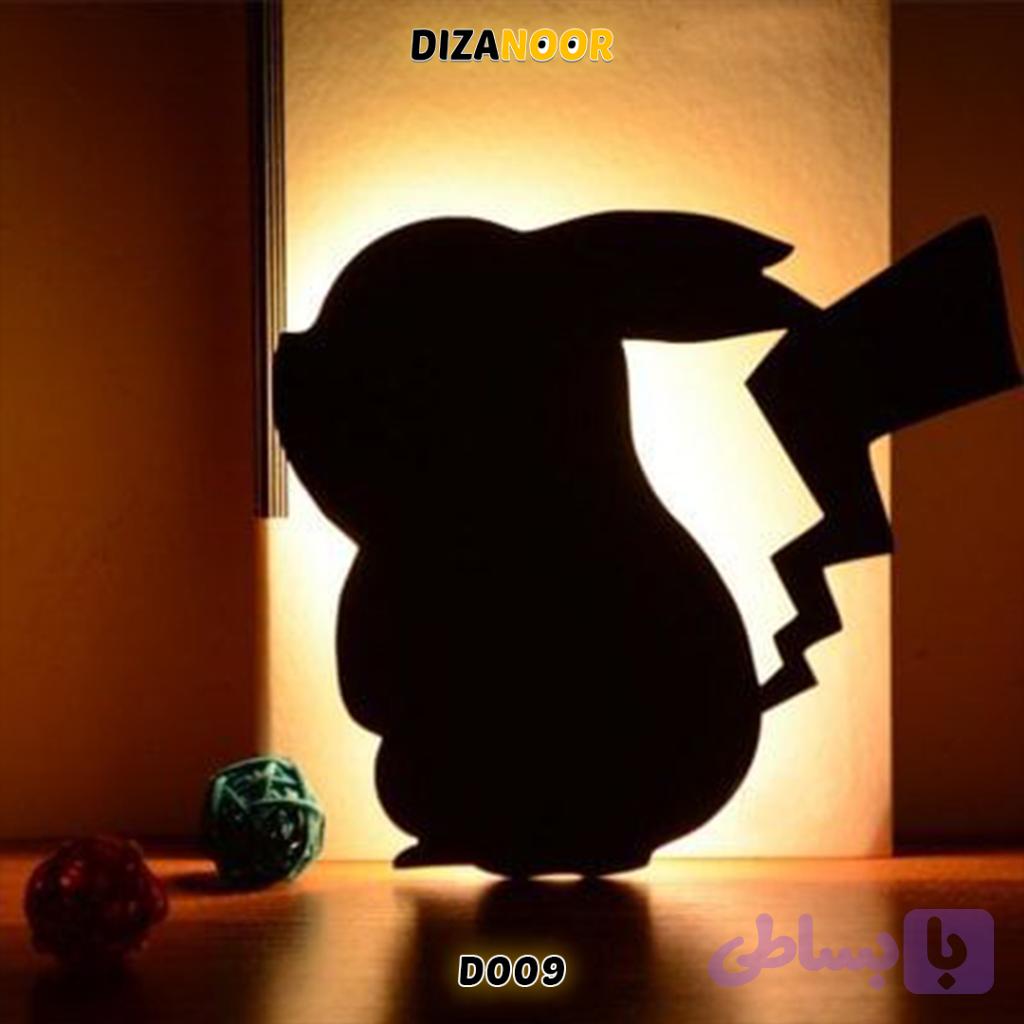 تابلو بک لایت طرح پیکاچو دیزانور کد D009 — تصویر 1