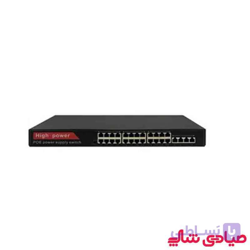 سوئیچ شبکه PoE سیماران 28 پورت مدل SM-LB244P