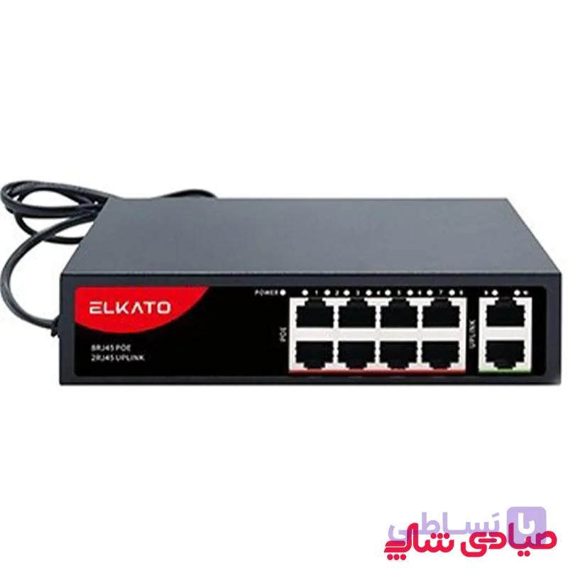 سوئیچ شبکه 8 پورت PoE الکاتو مدل EL-1SLB082GP-120W