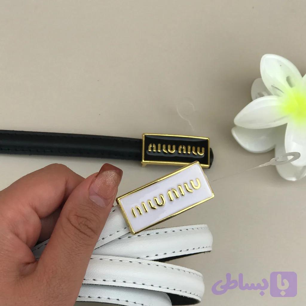 کمربند زنانه مدل miu miu میومیو وارداتی — تصویر 1