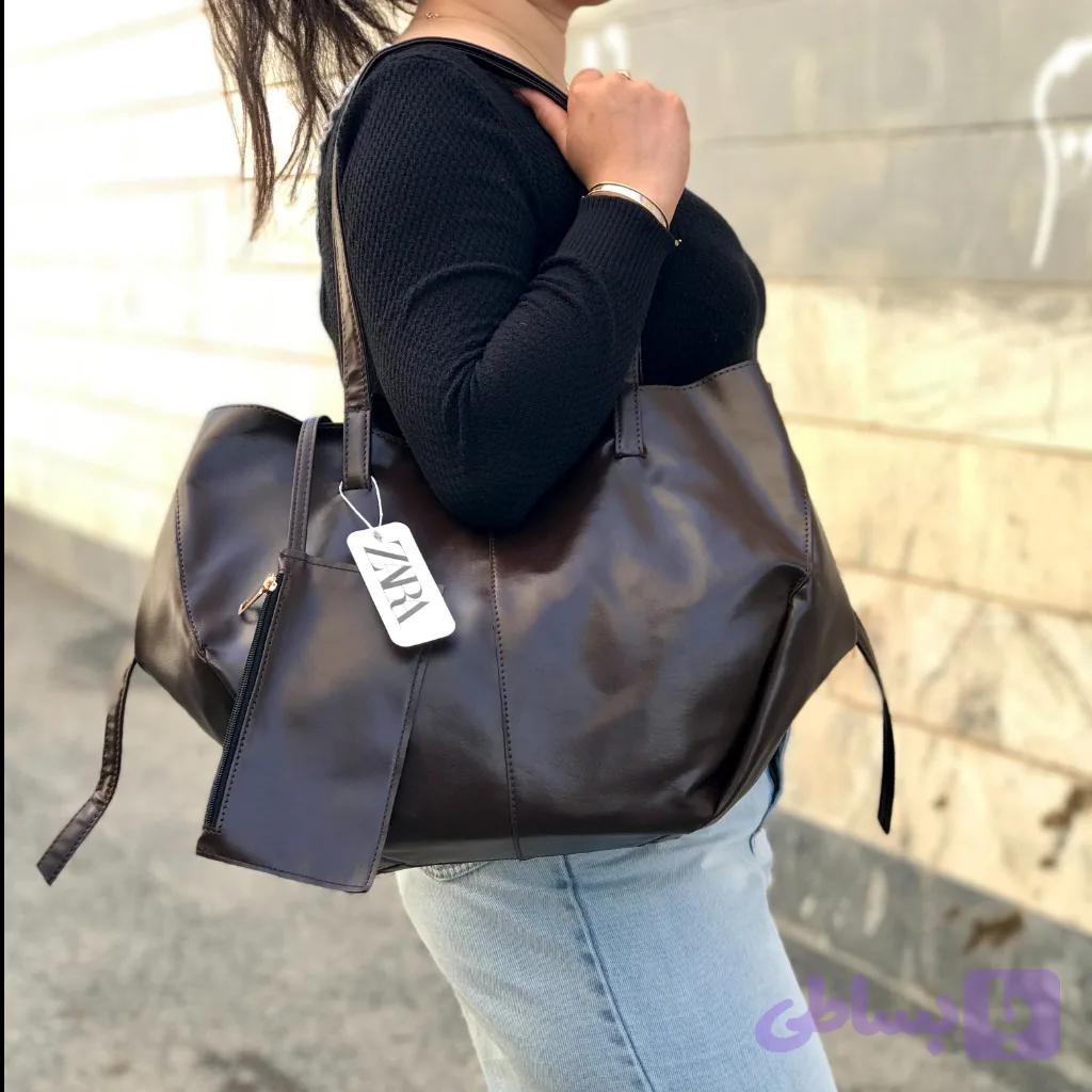 کیف زنانه بزرگ دوبند کد 015 — تصویر 1