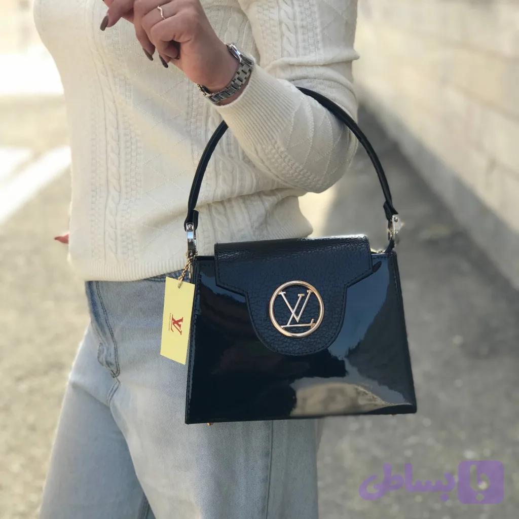 کیف زنانه لویی ویتون LV ورنی کد 1063 — تصویر 1