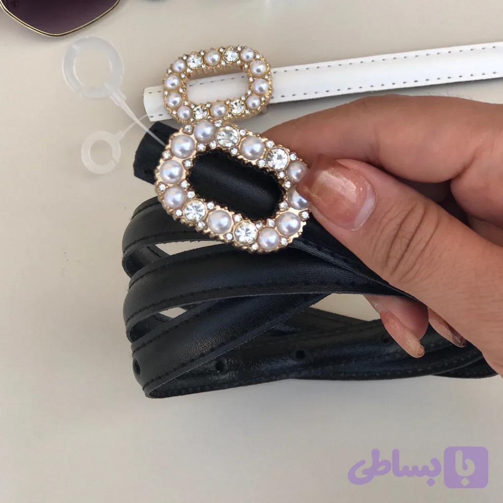 کمربند زنانه مرواریدی وارداتی — تصویر 1