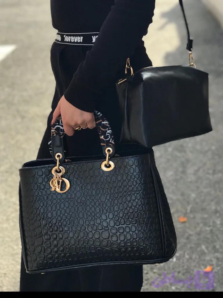 کیف زنانه دیور Dior وارداتی کد 1111 لوبیایی — تصویر 1
