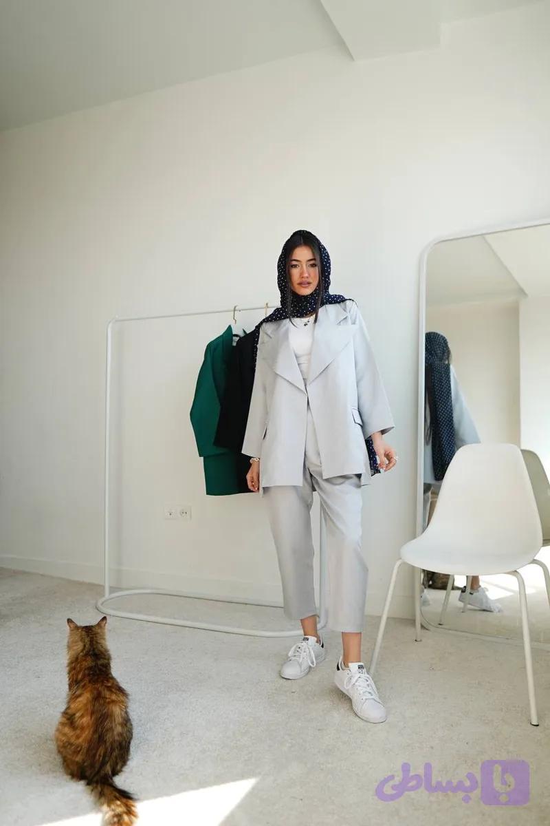 کت و شلوار لمه زنانه