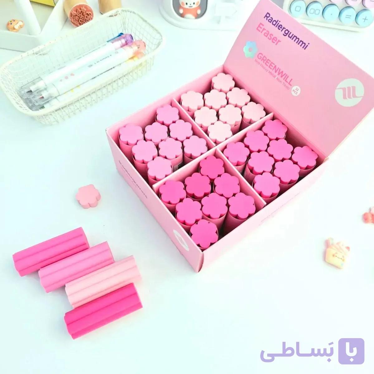 پاکن استوانه ای طرح گل — تصویر 1
