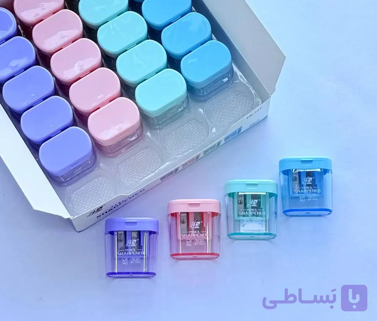 تراش دوتیغه مخزن دار پاستیلی — تصویر 1