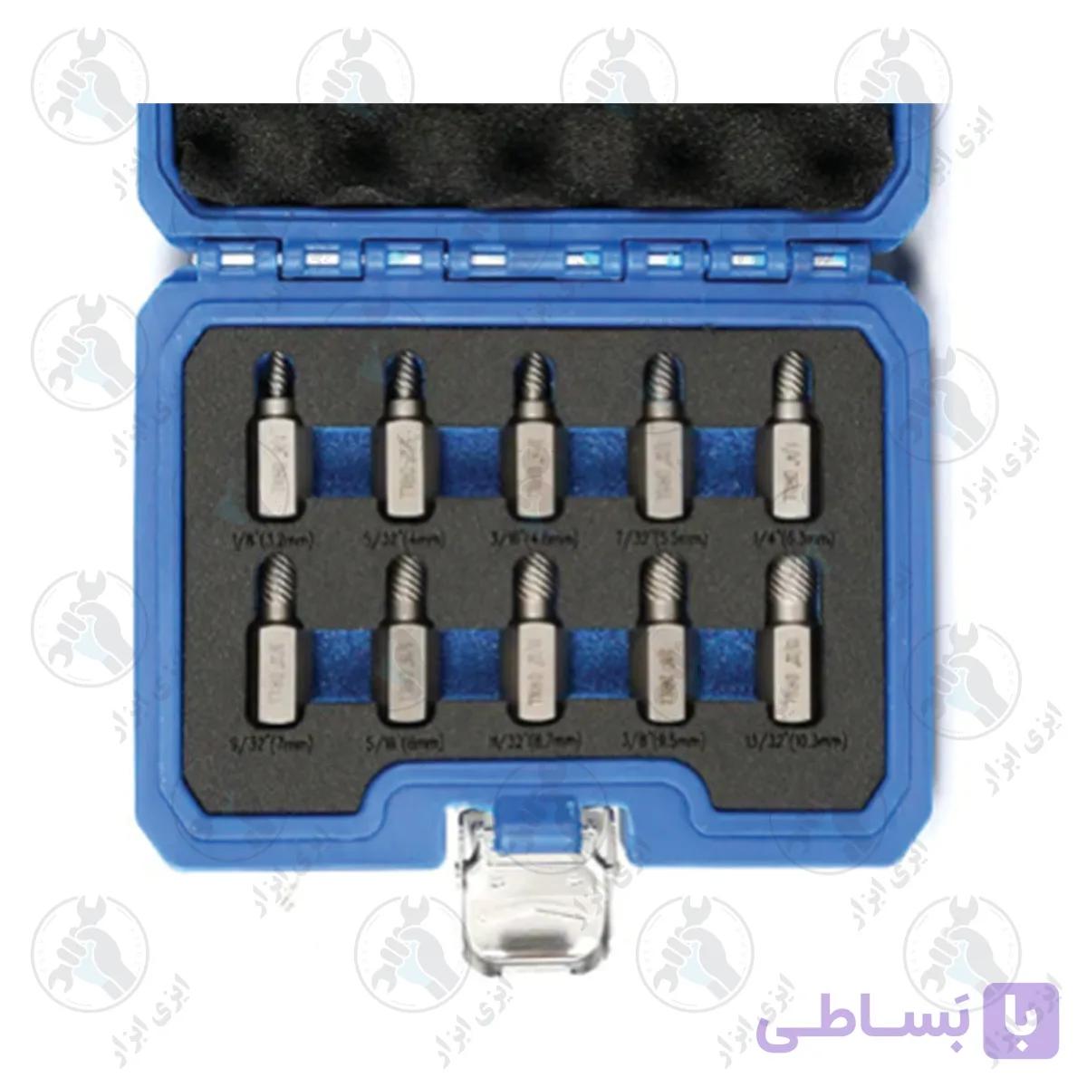 کیت 10 عددی قلاویز چپ گرد 3 الی 11 میلیمتر LK کد G0012