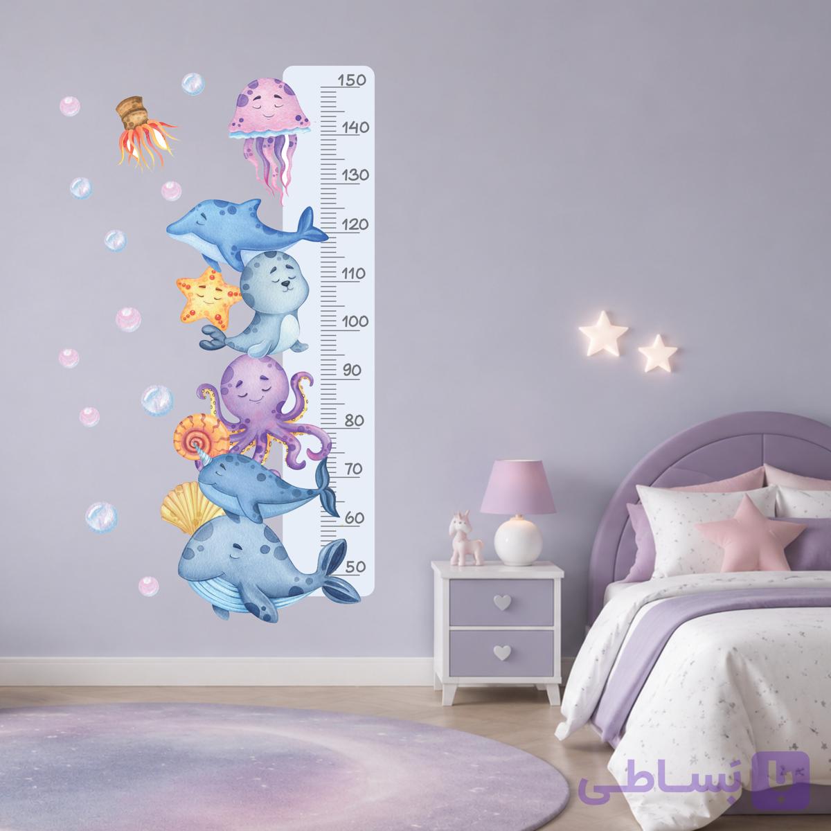 برچسب دیواری اندازه گیری قد - کد W165