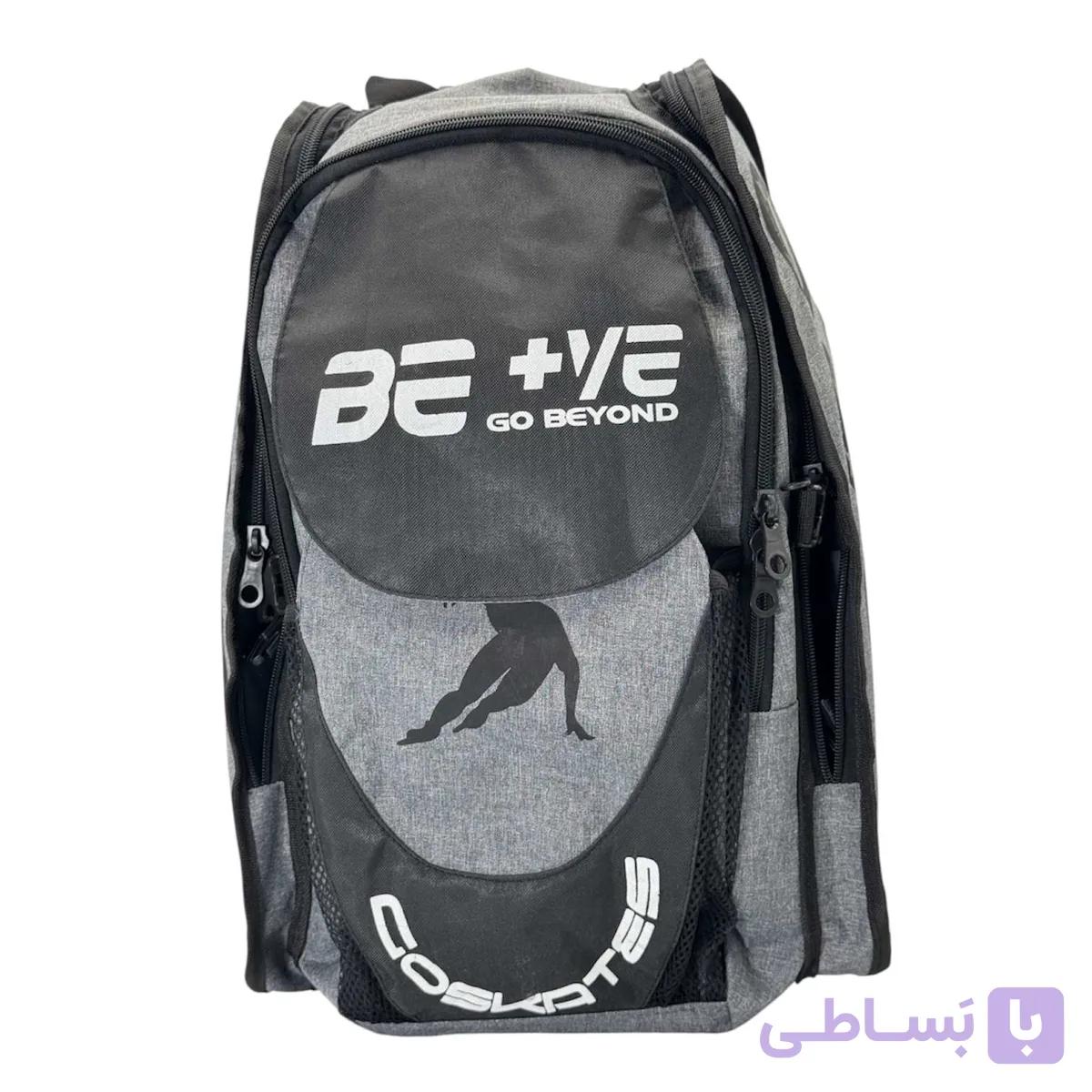 کوله پشتی اسکیت مدل +B طوسی — تصویر 1