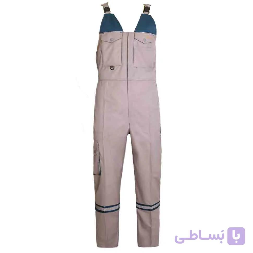 لباس کار یکسره مکسون مدل رایکا (استخوانی-سبز) — تصویر 1