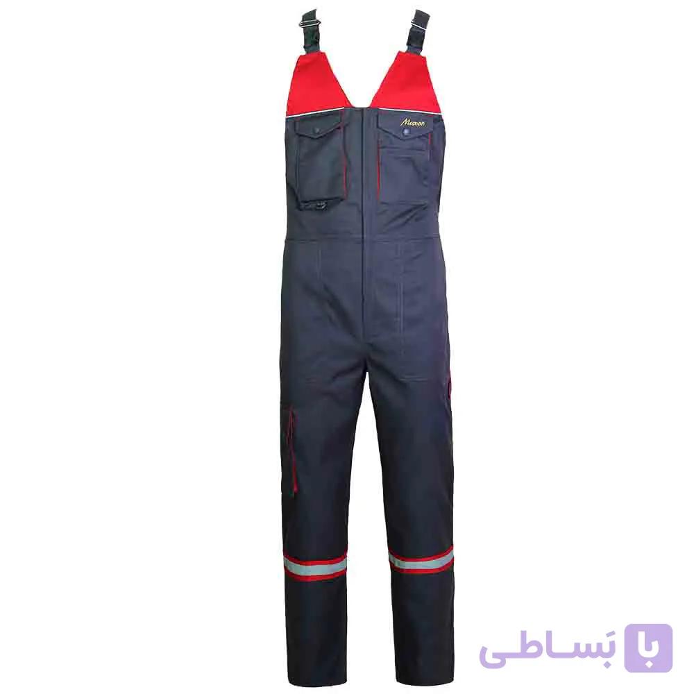 لباس کار دوبنده مکسون مدل رایکا (طوسی-قرمز) — تصویر 1