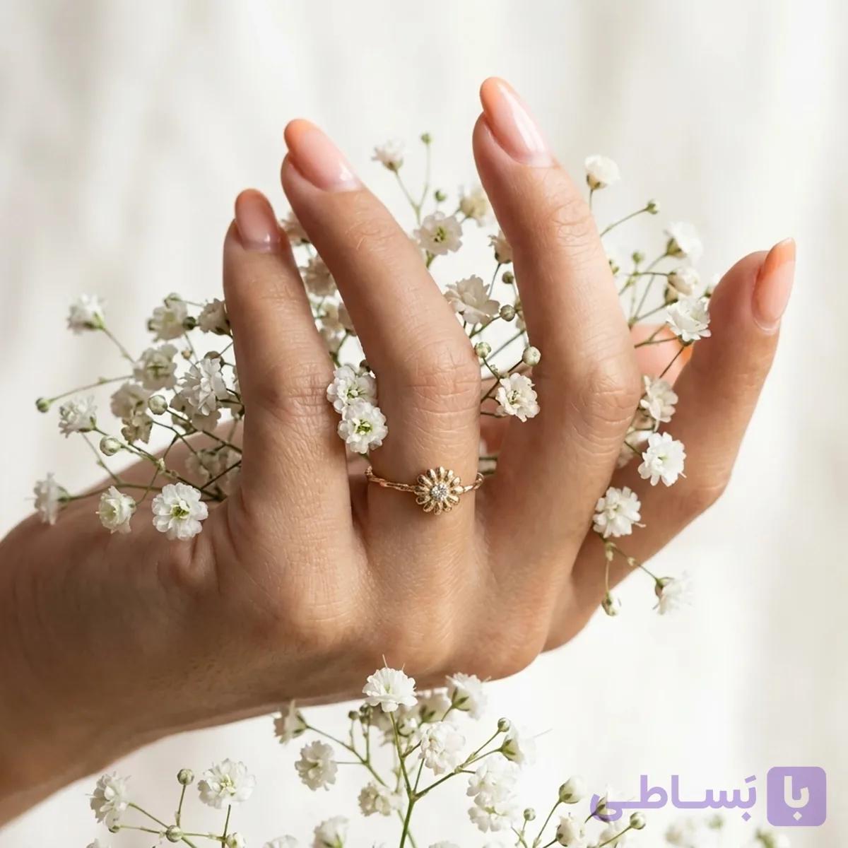 انگشتر طلا مارگریت — تصویر 1